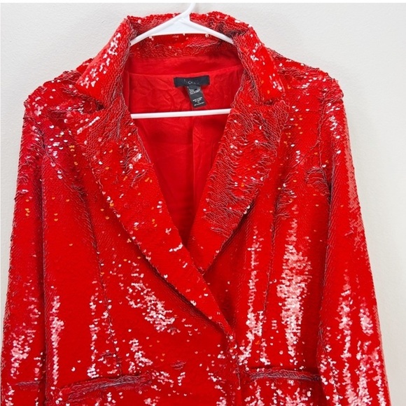 H:ours Trixy Red Sequin Blazer Dress Revolve Size XXS - Picture 3 of 7